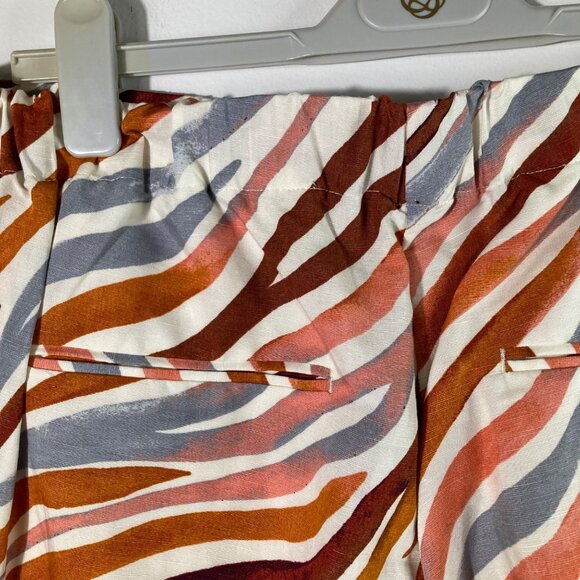 Womens Ann Taylor Tapered Leg Chino Pants Animal Print  L - Picture 5 of 8